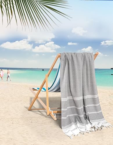 Beach Towels 6 Pack, Bulk, Oversized, Pool Towels,Yoga,Blanket, for Adults, Pre-Washed, Sand Free, Beach Towel, Fast Drying 39"x71"