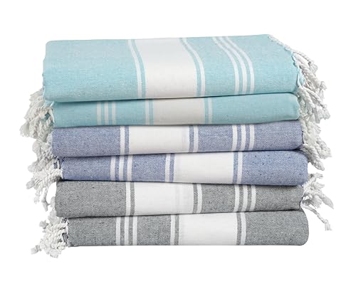 Beach Towels 6 Pack, Bulk, Oversized, Pool Towels,Yoga,Blanket, for Adults, Pre-Washed, Sand Free, Beach Towel, Fast Drying 39"x71"