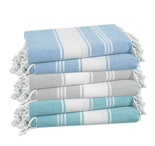 Beach Towels 6 Pack, Bulk, Oversized, Pool Towels,Yoga,Blanket, for Adults, Pre-Washed, Sand Free, Beach Towel, Fast Drying 39"x71"