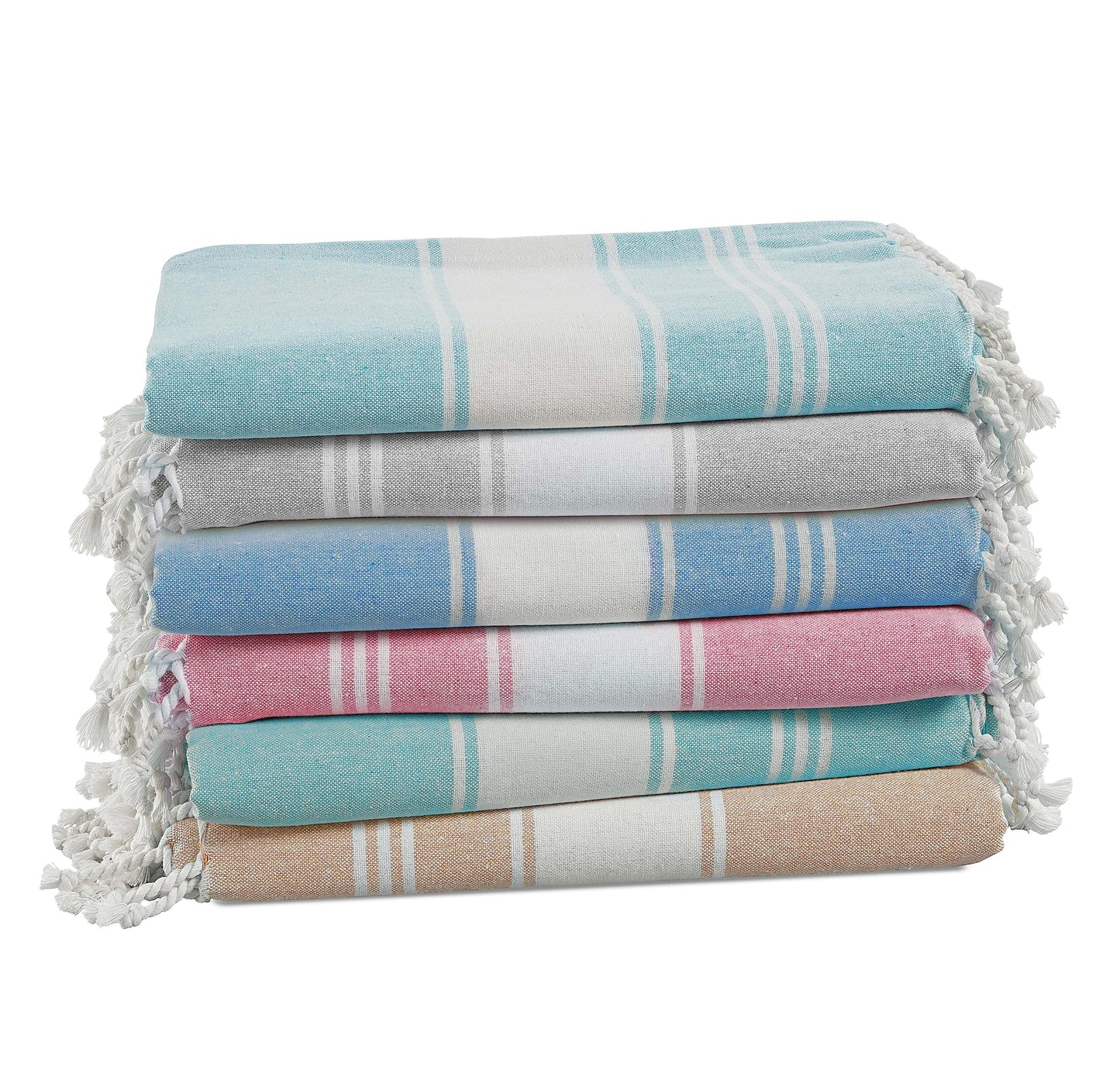 Beach Towels 6 Pack, Bulk, Oversized, Pool Towels,Yoga,Blanket, for Adults, Pre-Washed, Sand Free, Beach Towel, Fast Drying 39"x71"